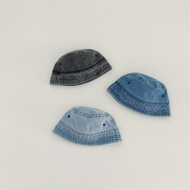 Baby Flat-Top Denim Bucket Hat