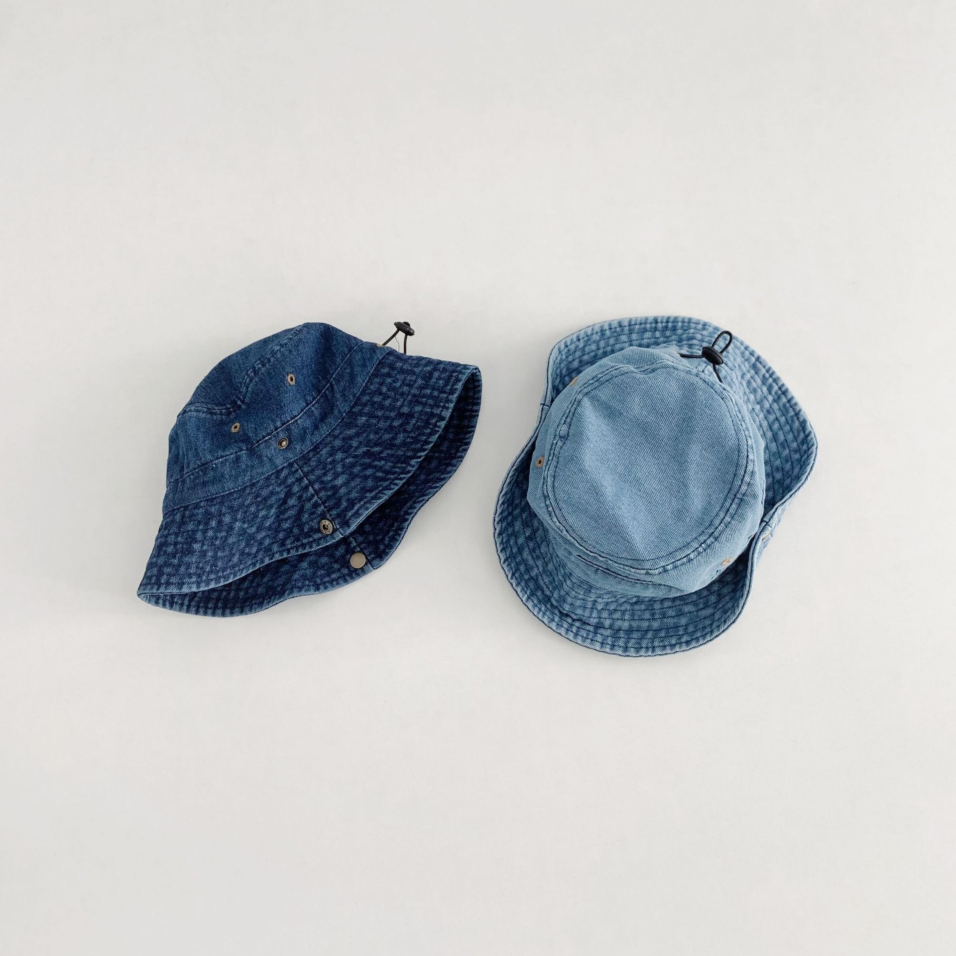 Kids Turn-up Denim Bucket Hat