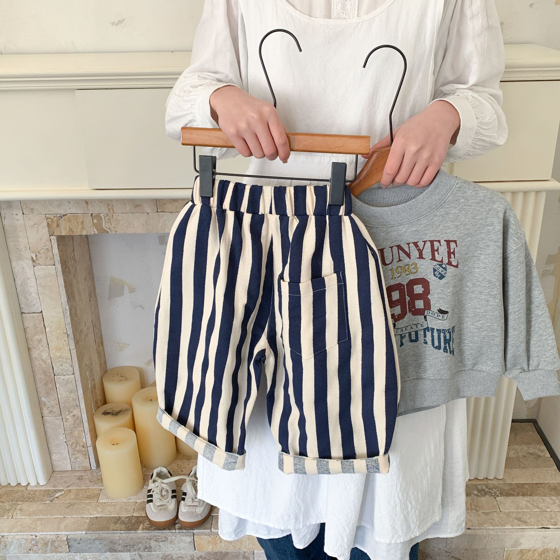 Kids Vertical Stripe Pants
