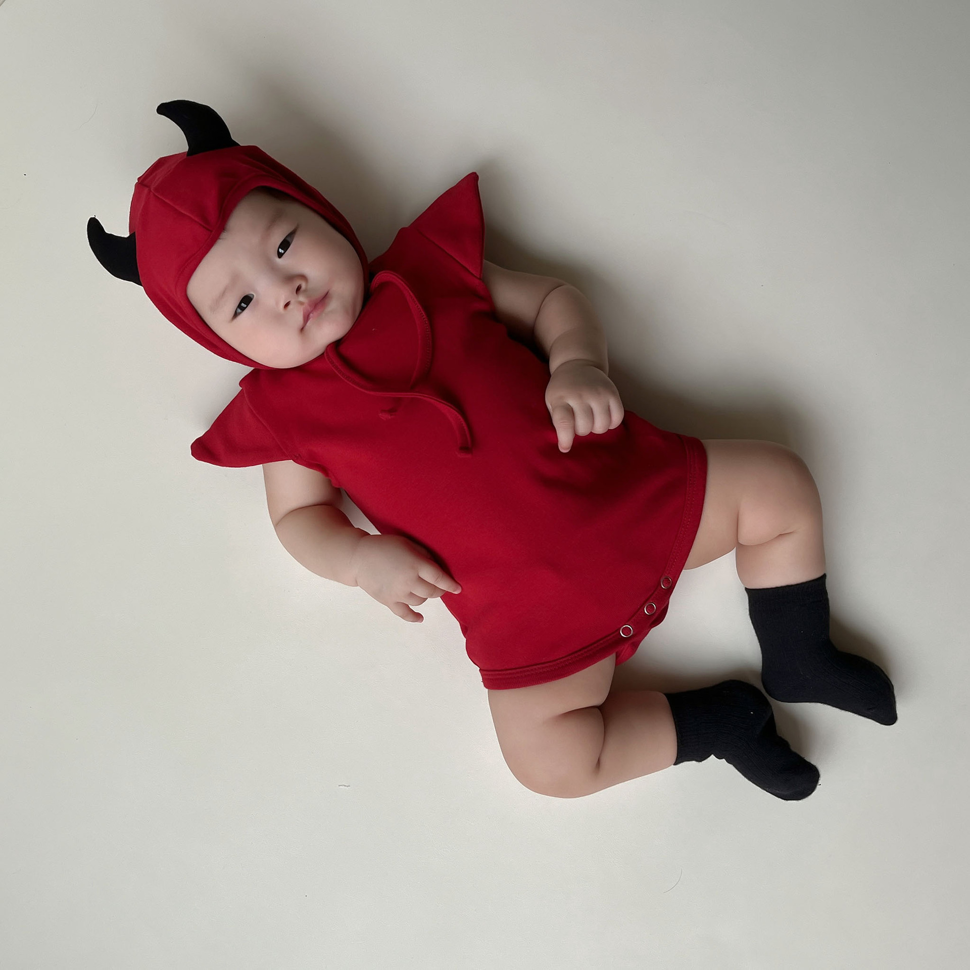 Baby Halloween Little Devil Onesie and Hat Set