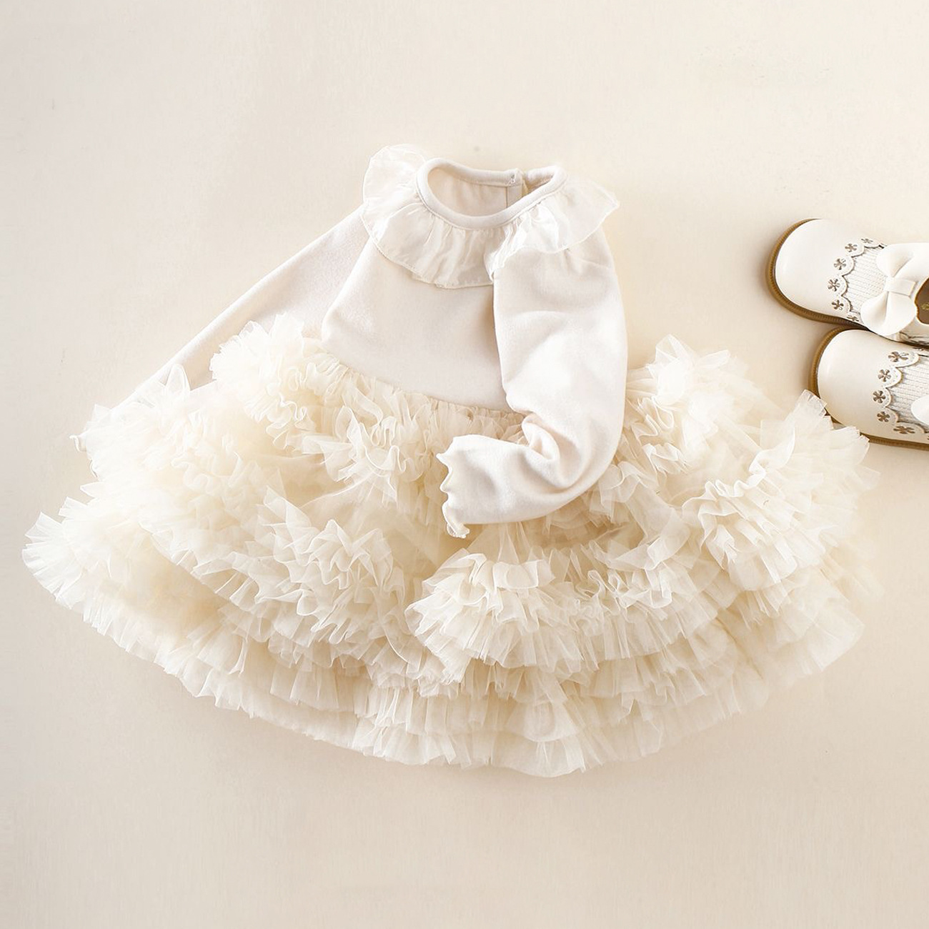 Baby Toddler Lace Puffy Cake Dress