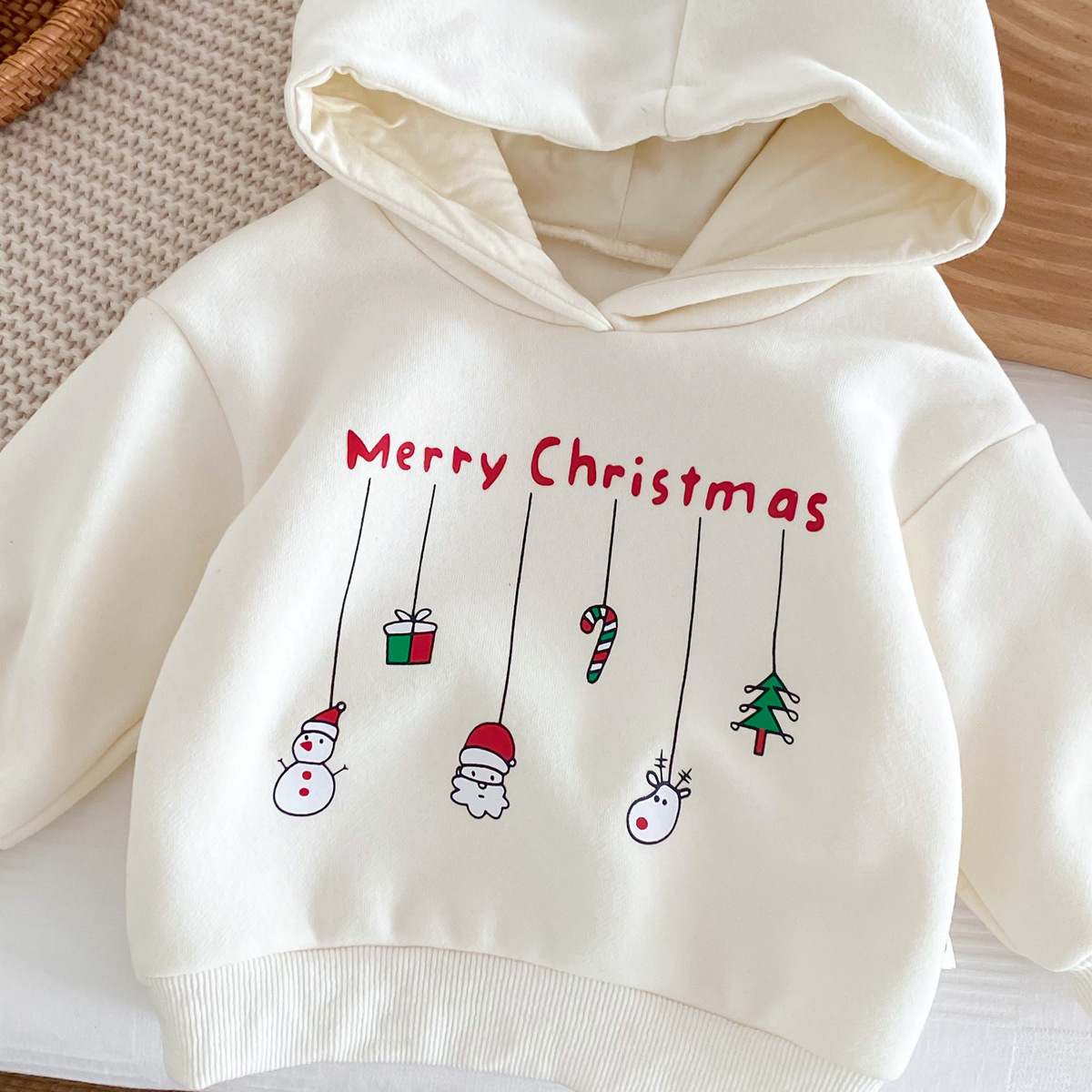 MERRY CHRISTMAS Baby Snowman Elk Santa Claus Hoodie