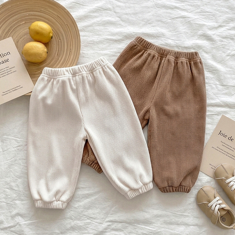 Baby Bear Pattern Waffle Pants