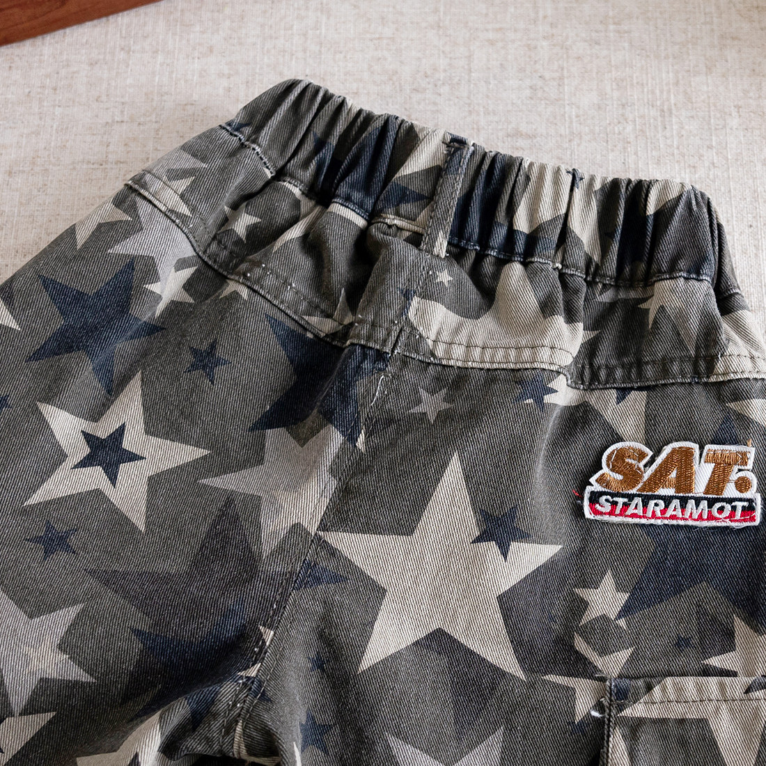 Kids Star Camouflage Cargo Pants 