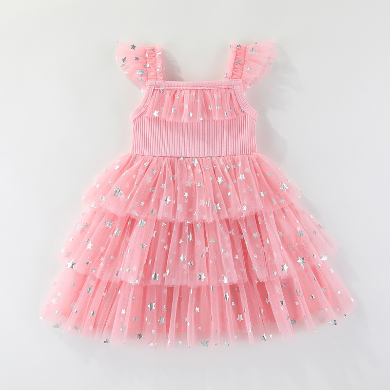 Kids Pumpkin Ghost Mesh Dress