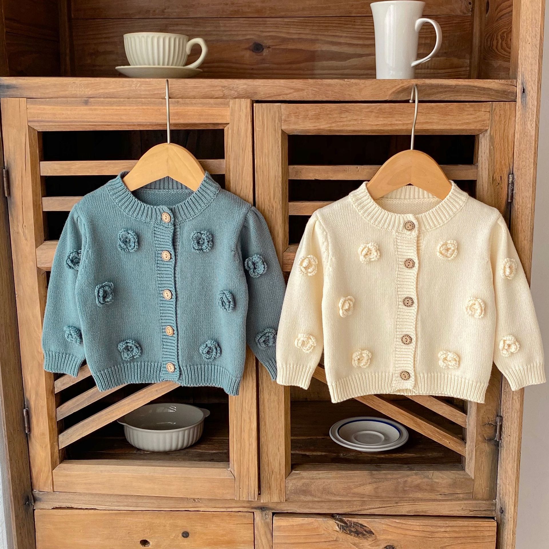 Baby Flowers Crew Neck Sweater