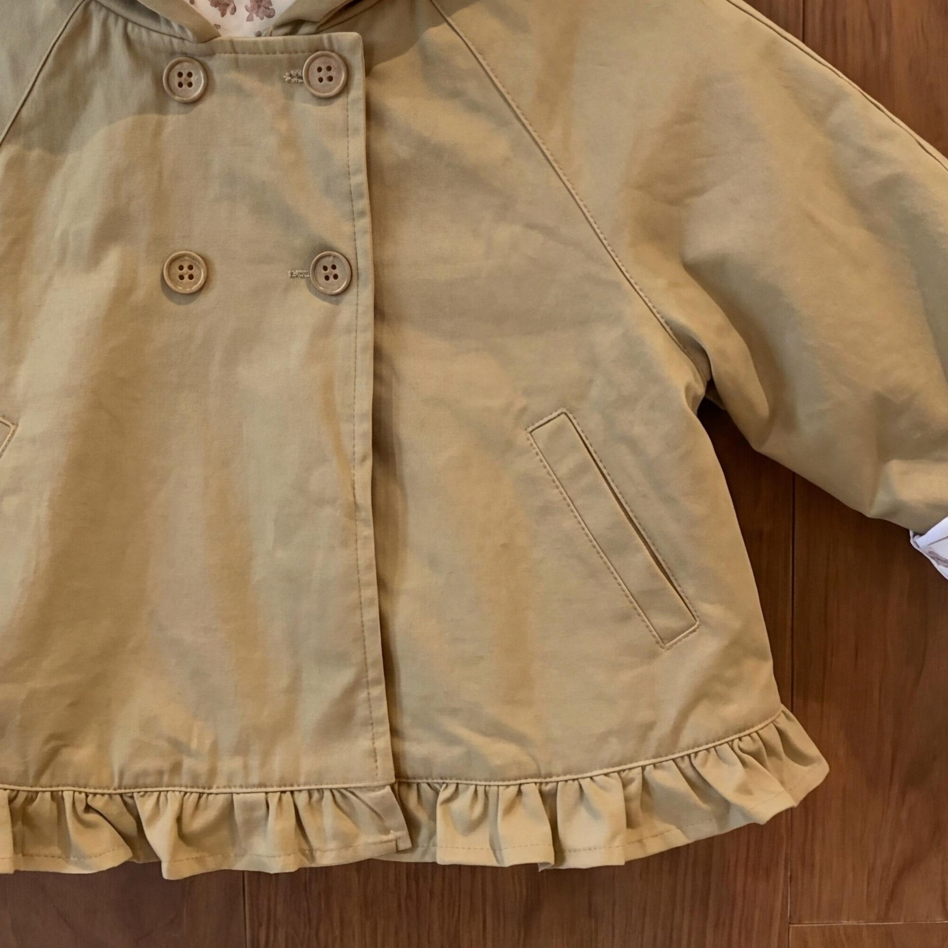 Kids Floral Hooded Outerwear