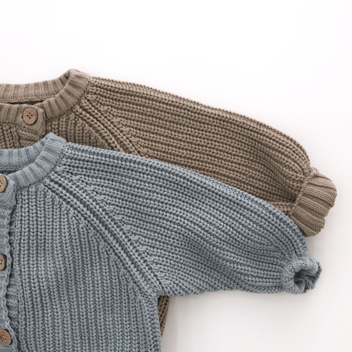 Kids Solid Color Knitting Sweater
