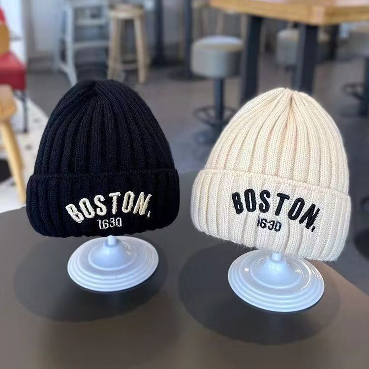 BOSTON Toddler Ribbing Knit Hat