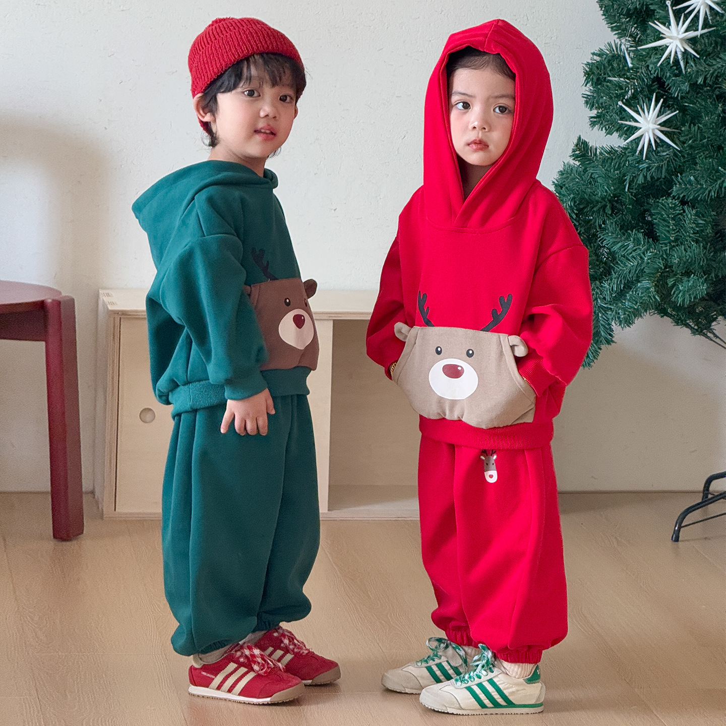 Kids Christmas Reindeer 2-Piece Set