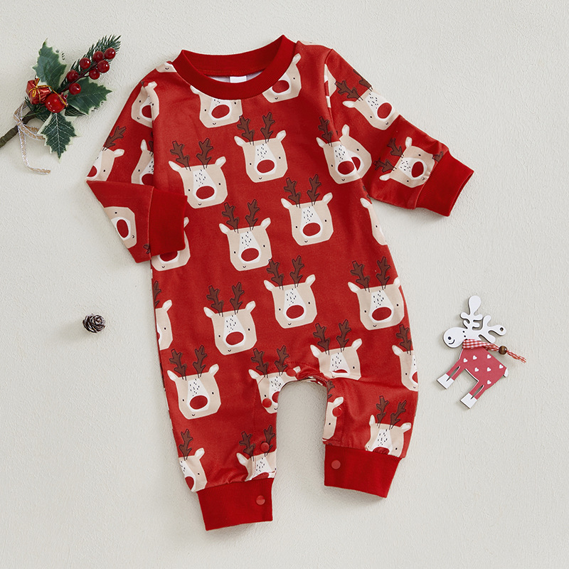 Baby Christmas Reindeer Romper