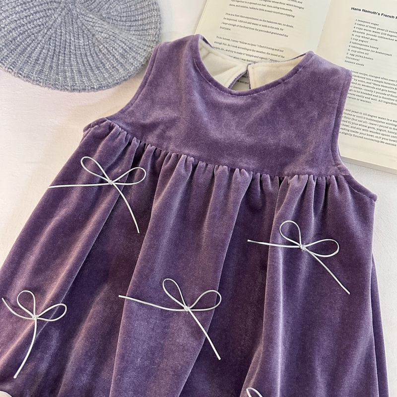 Baby Toddler Girls Sleeveless Lace Vest Dress