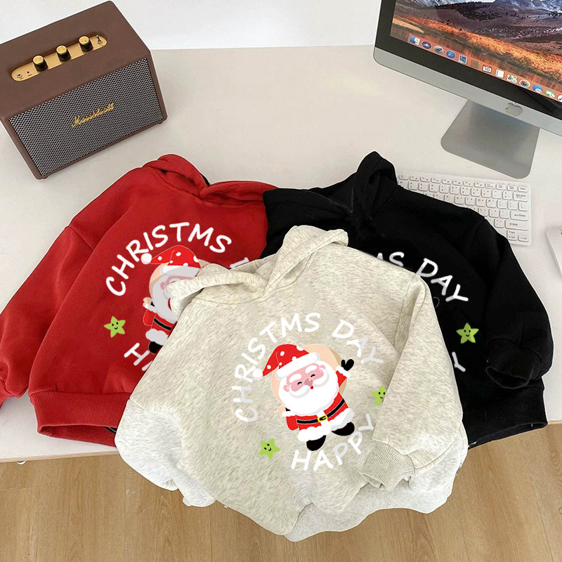 Baby Toddler Christmas Santa Print Sweatshirt