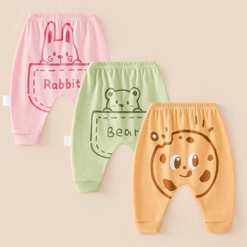 Baby Cartoon Animal Footwear PP Pants