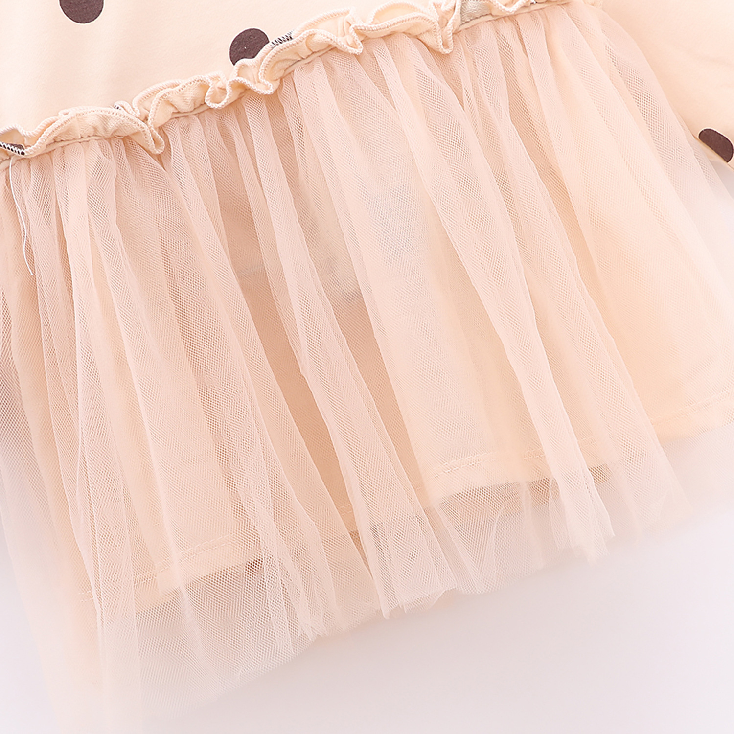 Baby Girls Polka Dot Patchwork Princess Dress