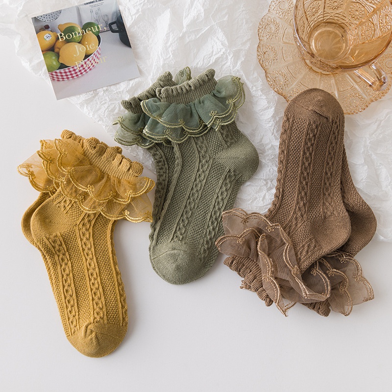 Baby Toddler Girls Lace Trim Socks
