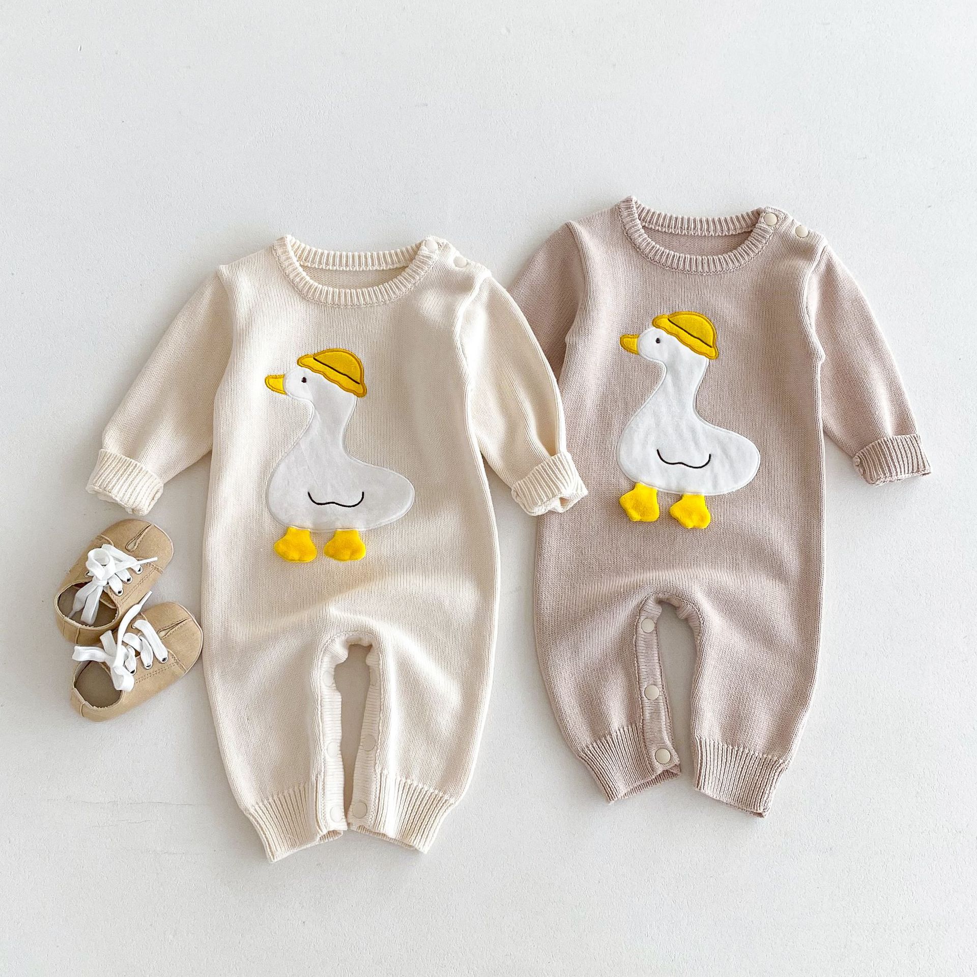 Baby Knitted Duck Jumpsuit