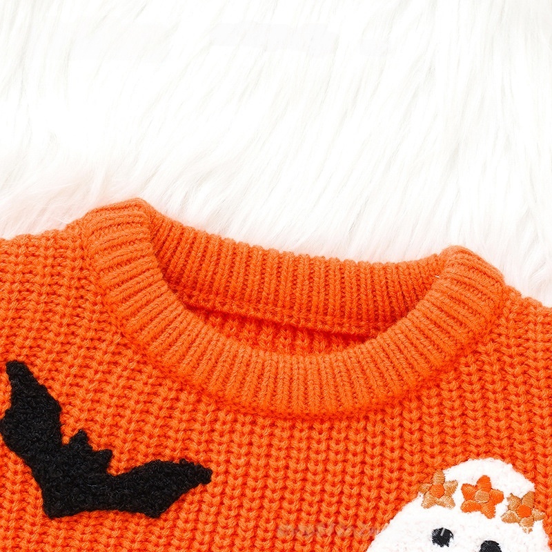 Baby Toddler Halloween Ghost Bat Sweater