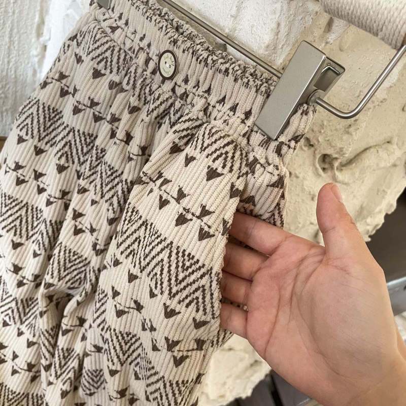 Kids' Printed Corduroy Pants