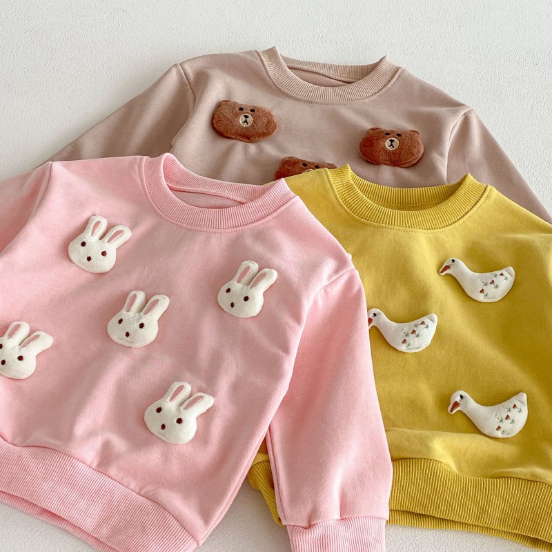 2-Piece Baby Toddler 3D Duck Animal Hoodie Set