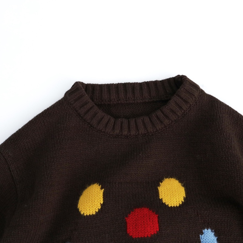 Baby Toddler Smiley Face Jacquard Sweater