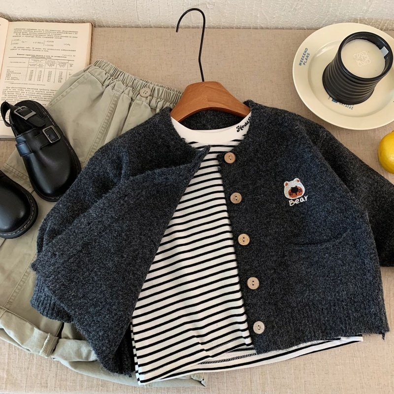 Children's Cardigan Knit Sweater Jacket