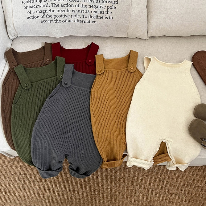 Baby Knit Sweater Overalls