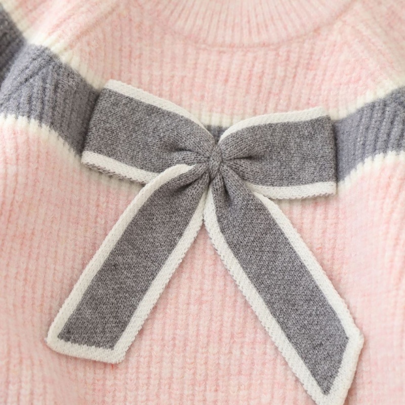 2-Piece Baby Girls' Bow Sweater Set