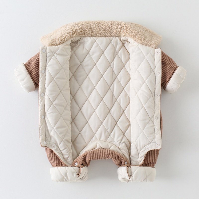 Baby Bear Fleece-Lined Warm Romper