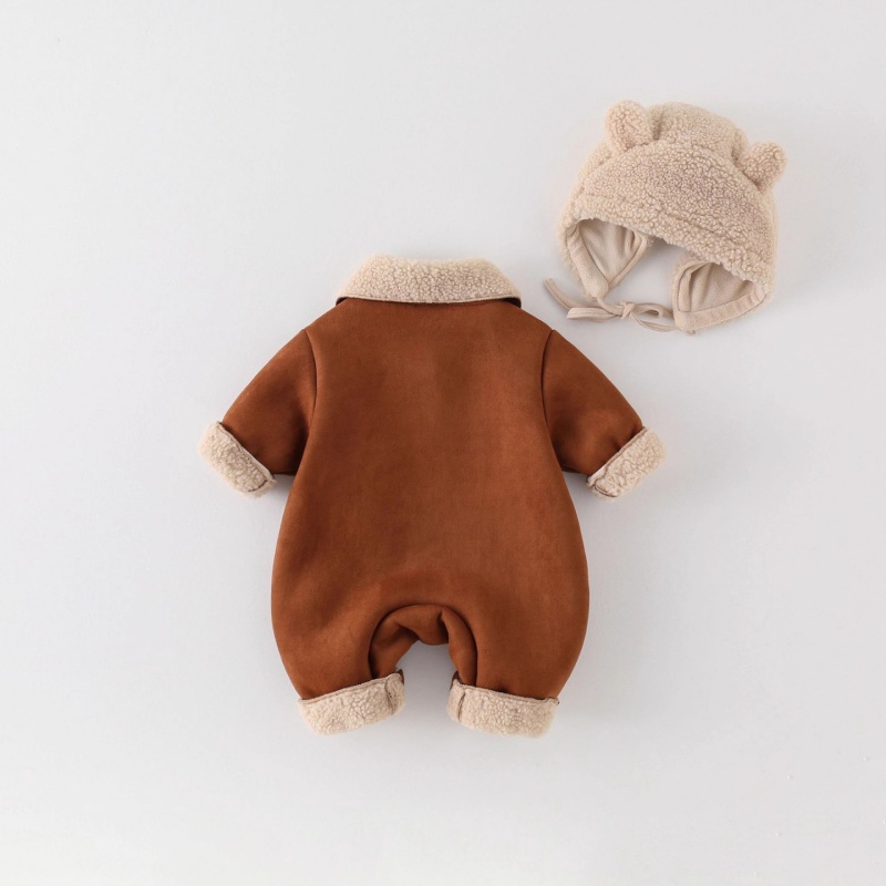 2-Piece Baby Fleece Hat Romper