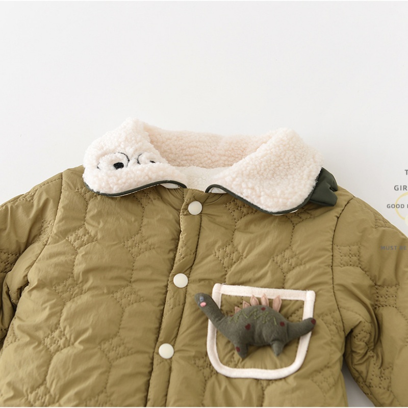 Baby  Dinosaur Fleece Romper(Includes bag)