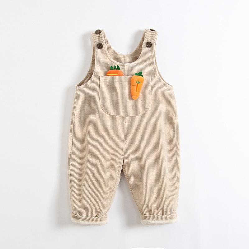 Baby & Toddler Carrot Fleece Overalls