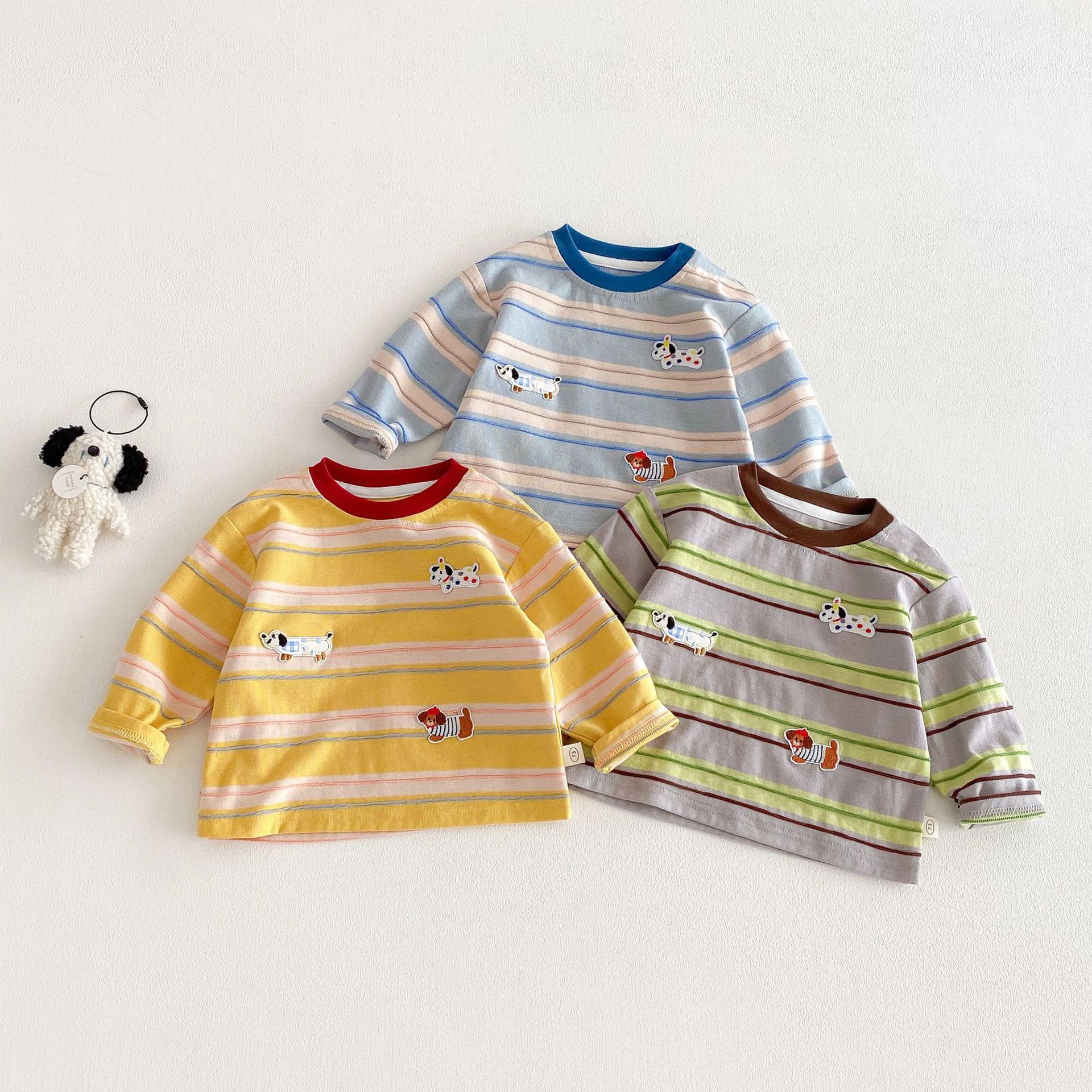 Baby Toddler Puppy Striped T-shirt
