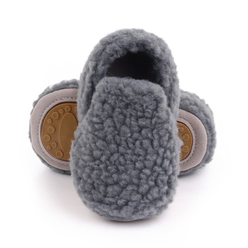 Baby Fleece Warm Solid Color Shoes