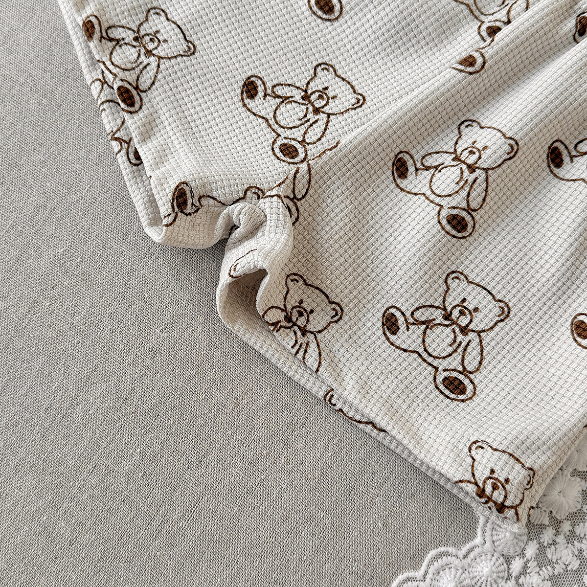 Baby 2-Piece Bear Waffle Set