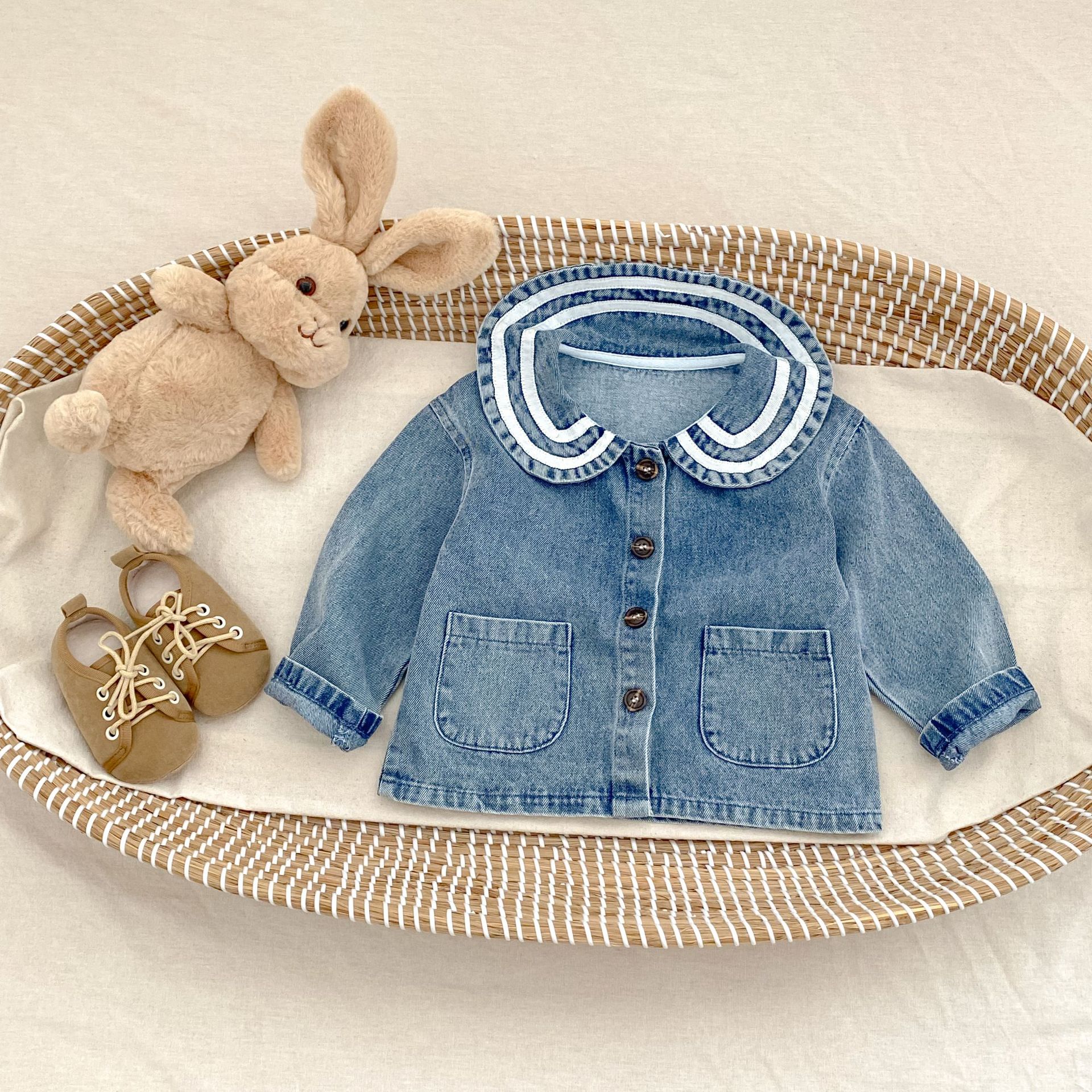 Baby & Toddler Lapel Denim Jacket
