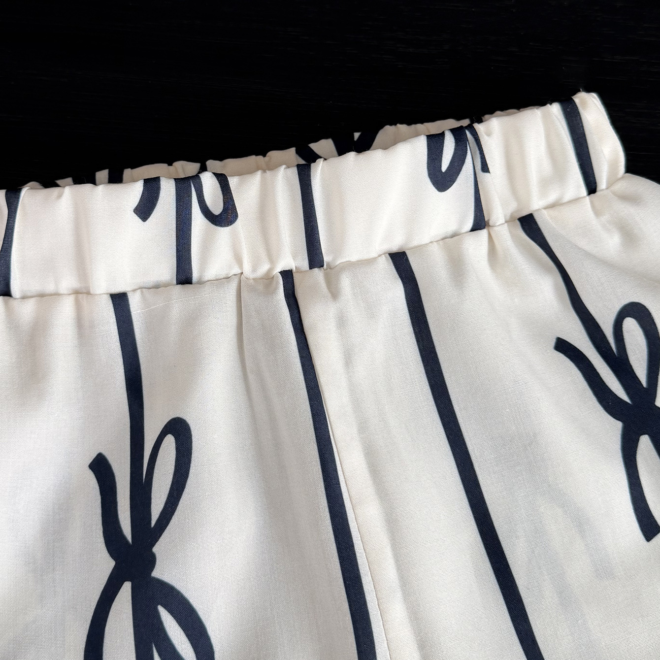 2-Piece Toddler Girls' Striped Bow Print Set