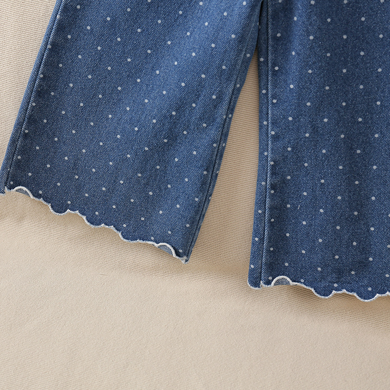 Baby& Kid Polka Dot Jeans