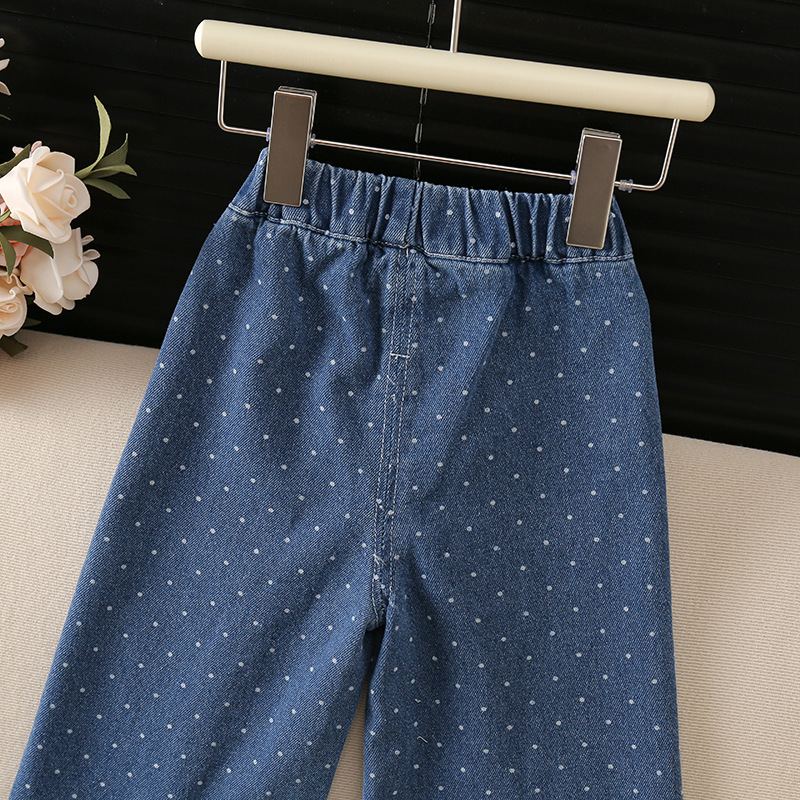 Baby& Kid Polka Dot Jeans