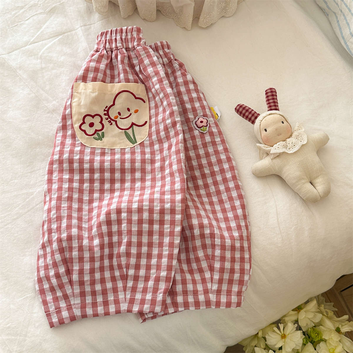 Baby& Kid Plaid Pants