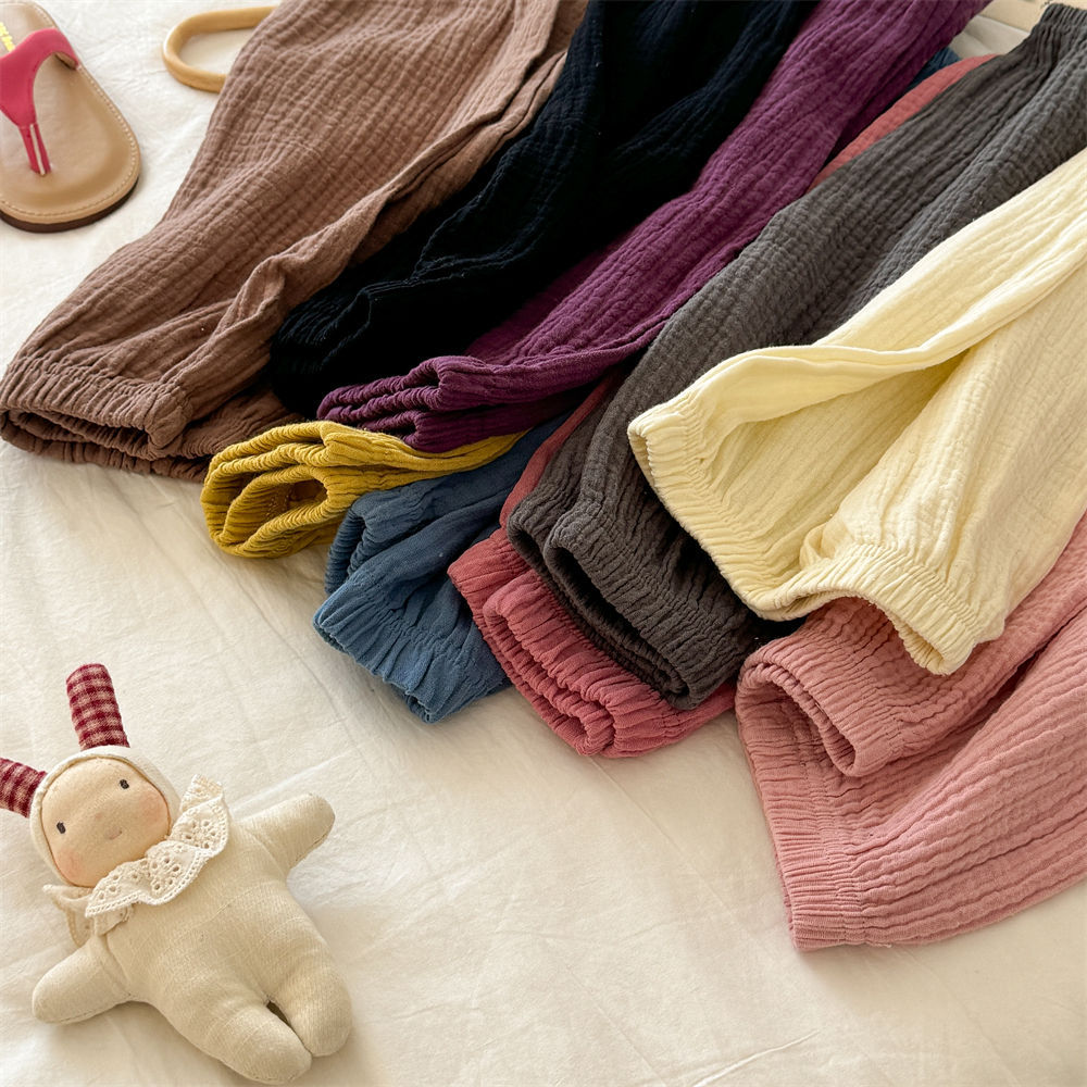 Baby& Kid Solid color Lantern Pants