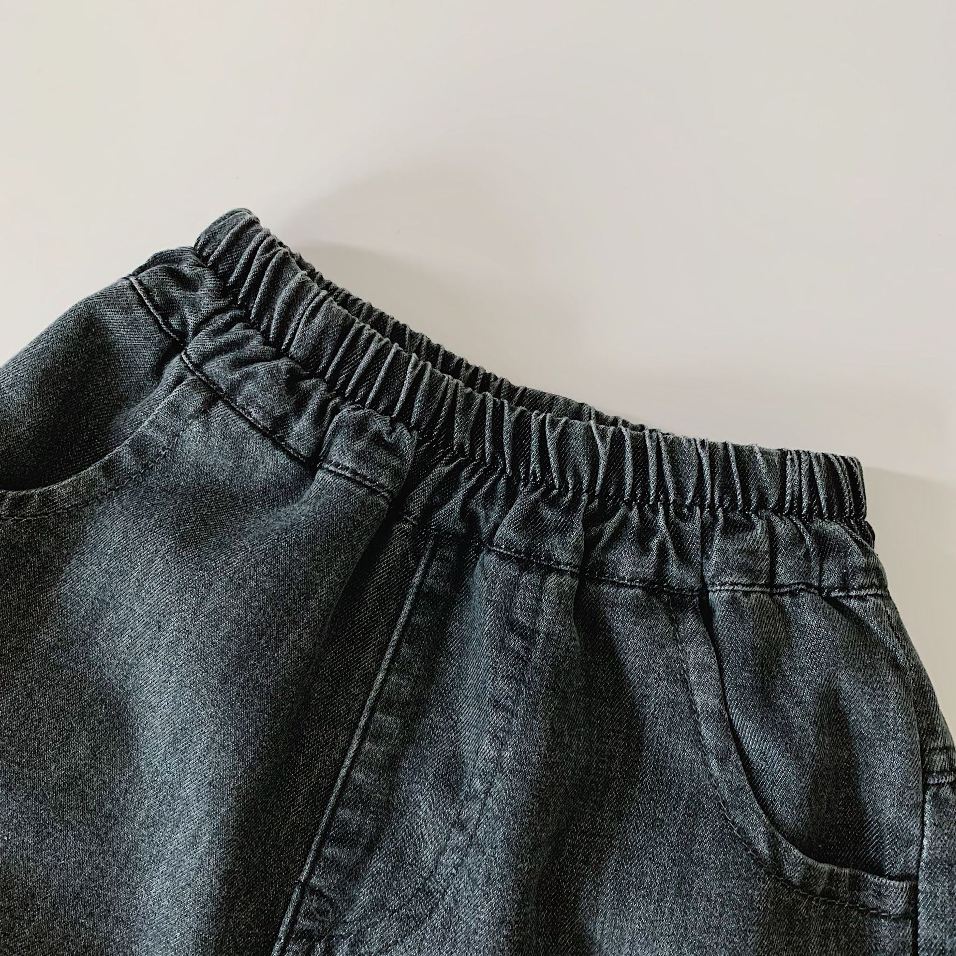 Kids Checkerboard Short Jeans