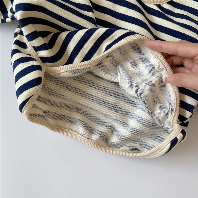 Kids Stripe Loose Fitting Sweatshirt
