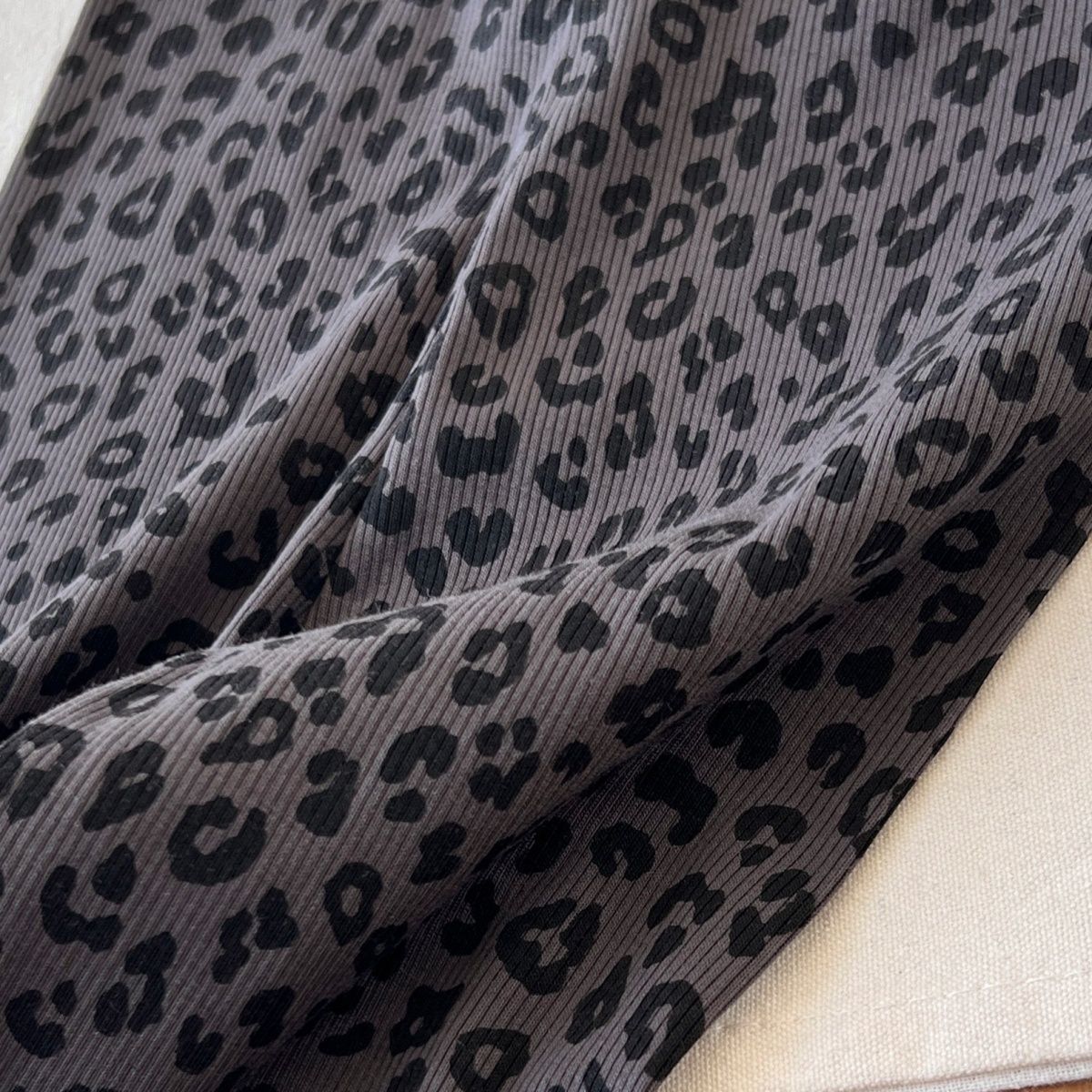 Kids Star Leopard Print Base Layer Pants