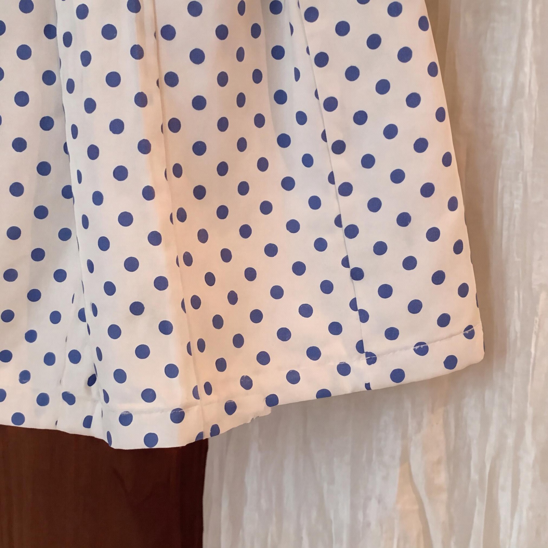 Kids Open Knit Cardigan Top and Polka Dot Skirt Set
