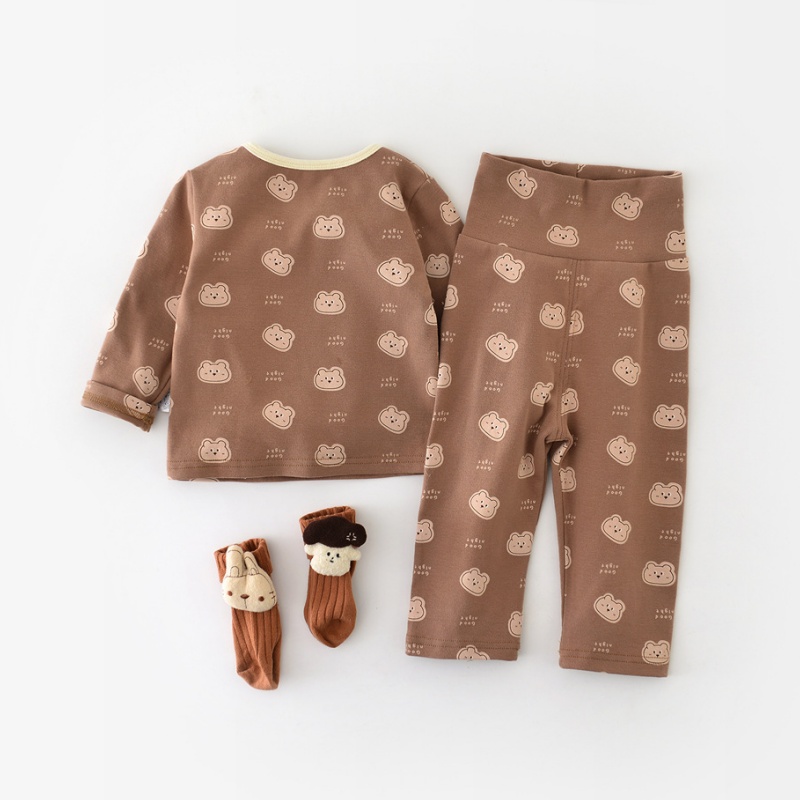 Baby Rabbit Head Print 2-Piece Set