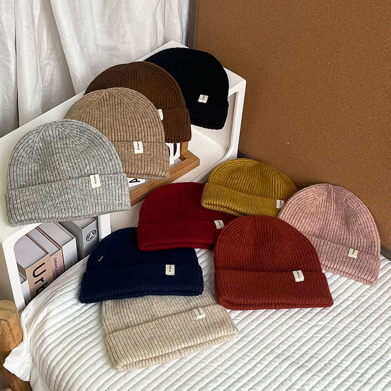 Kids Solid Color Knit Hat