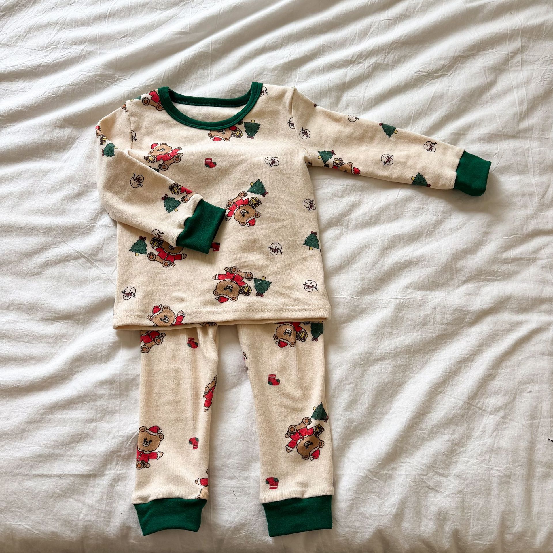 Kids Christmas Bear Rabbit 2-Piece Set