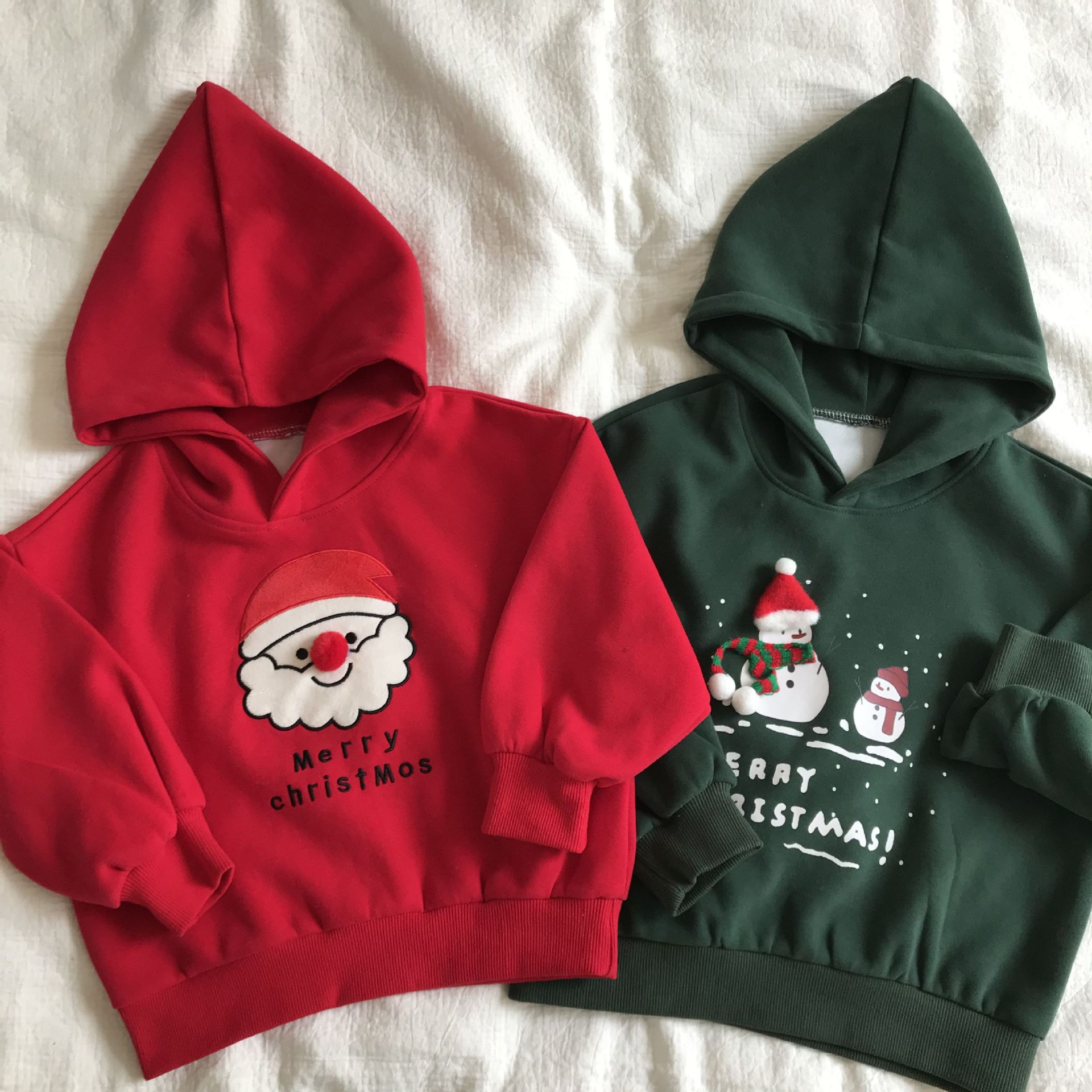 Kids Christmas Loose Hooded Sweatshirt