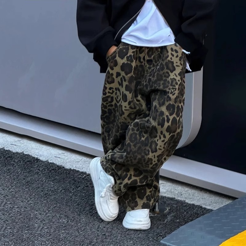 Baby Toddler Leopard Print Denim Pant